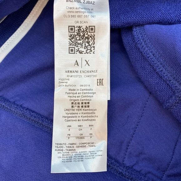 Armani Hooded Zip up Jacket - Picture 4 of 5